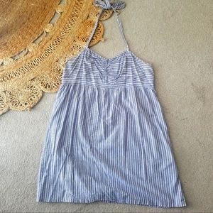 Halter Linen Striped Old Navy Dress XXL